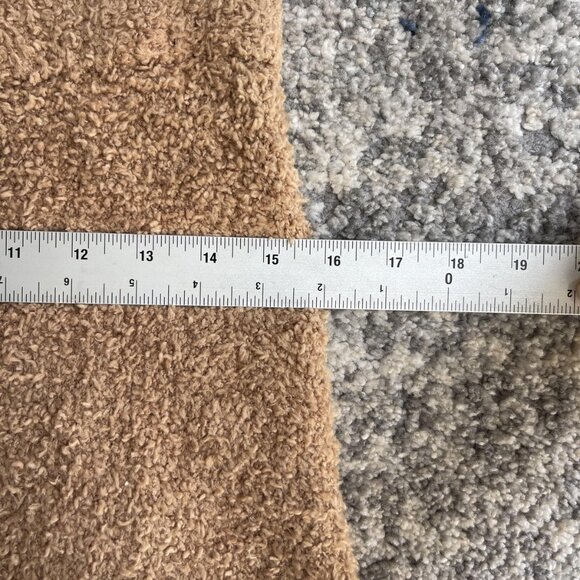 Skims Shorts Womens L XL Brown Cozy Boucle Lounge Soft Fuzzy Pull On High Waist - Picture 4 of 7